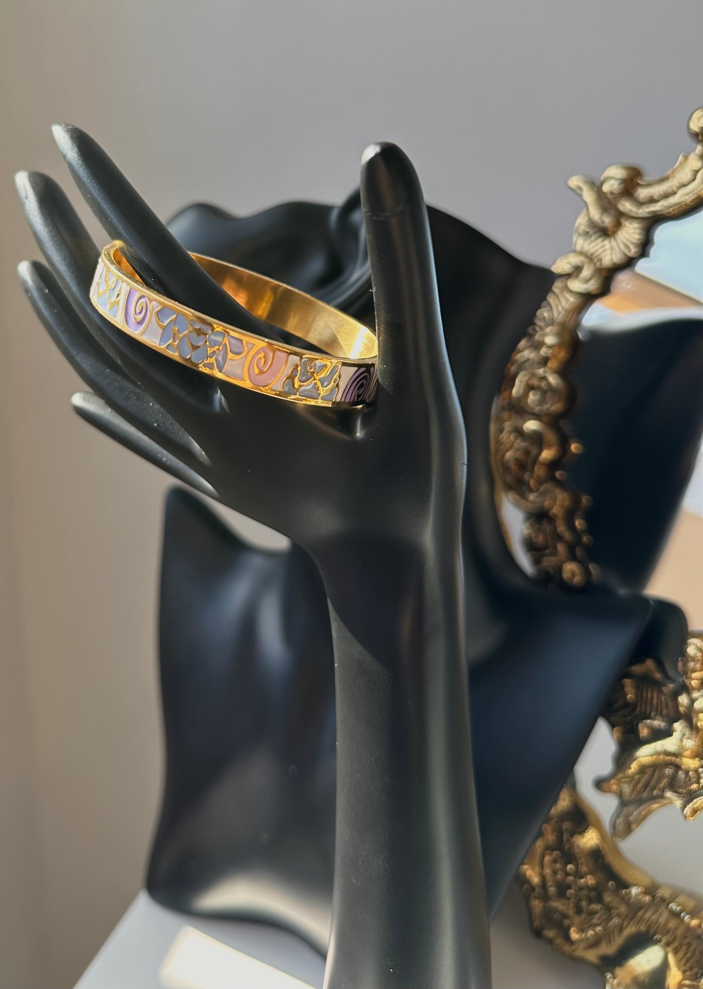 Bracelet jonc épais coloré