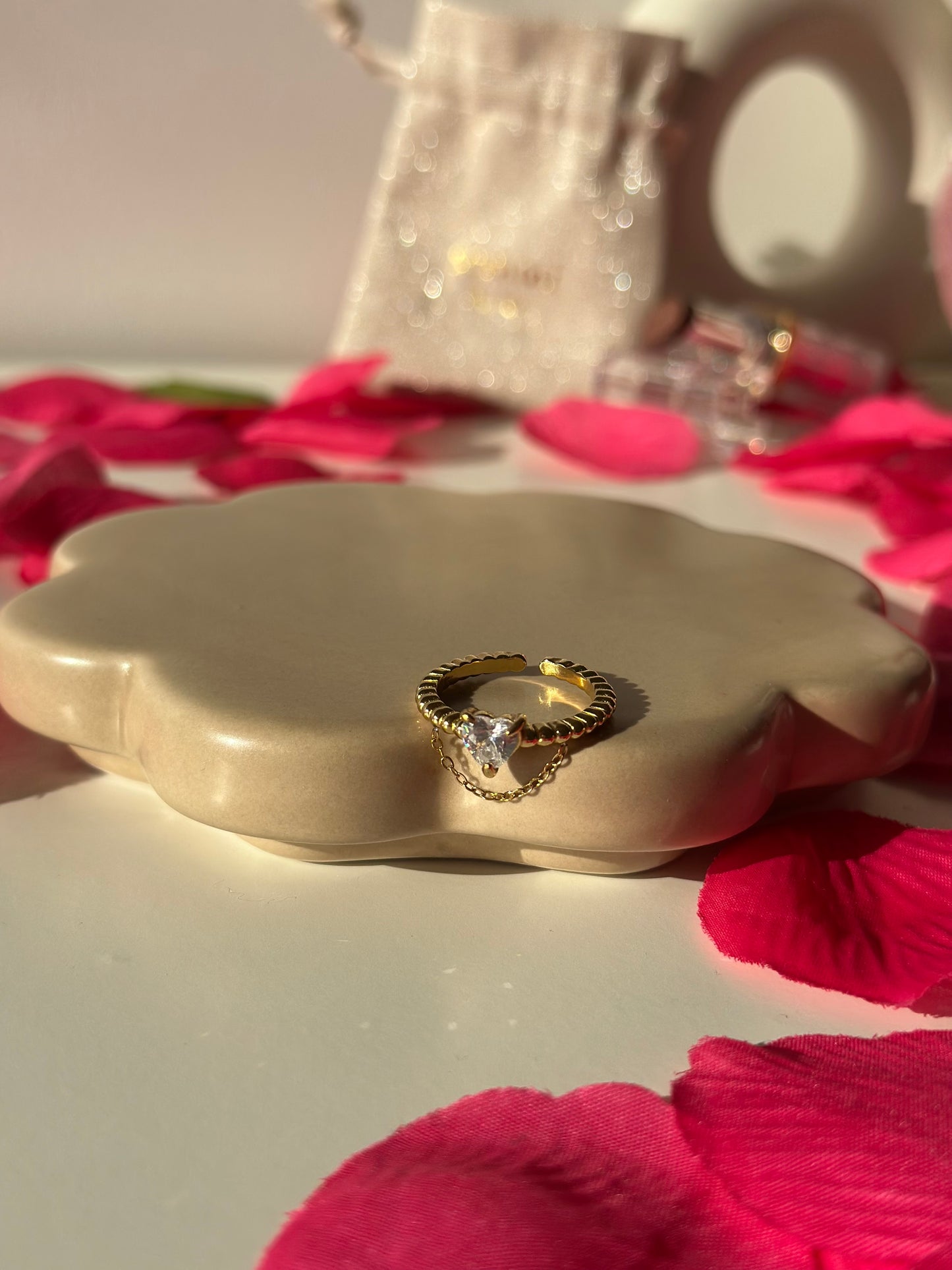 Bague à chaîne