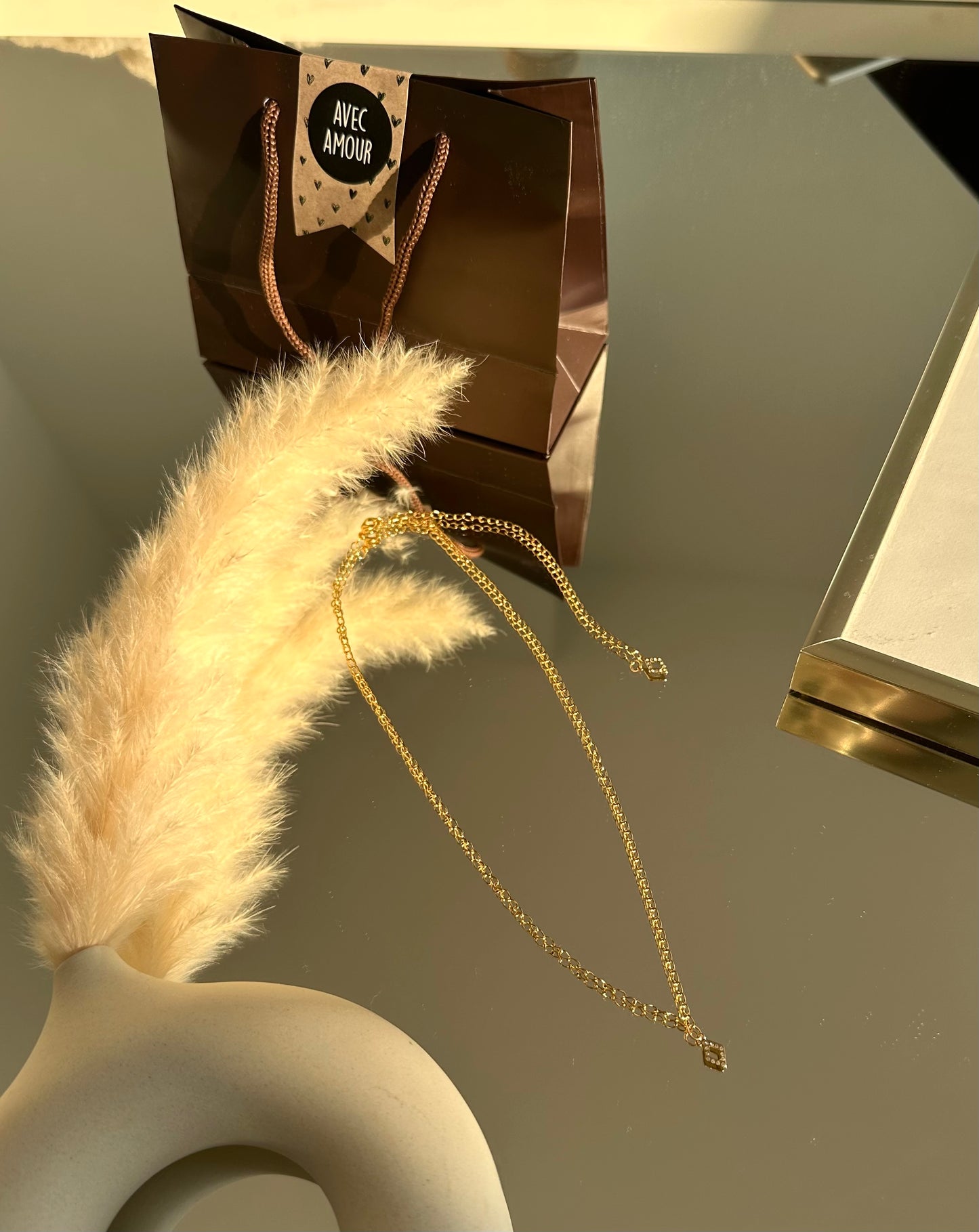 Collier en acier inoxydable fait à la main