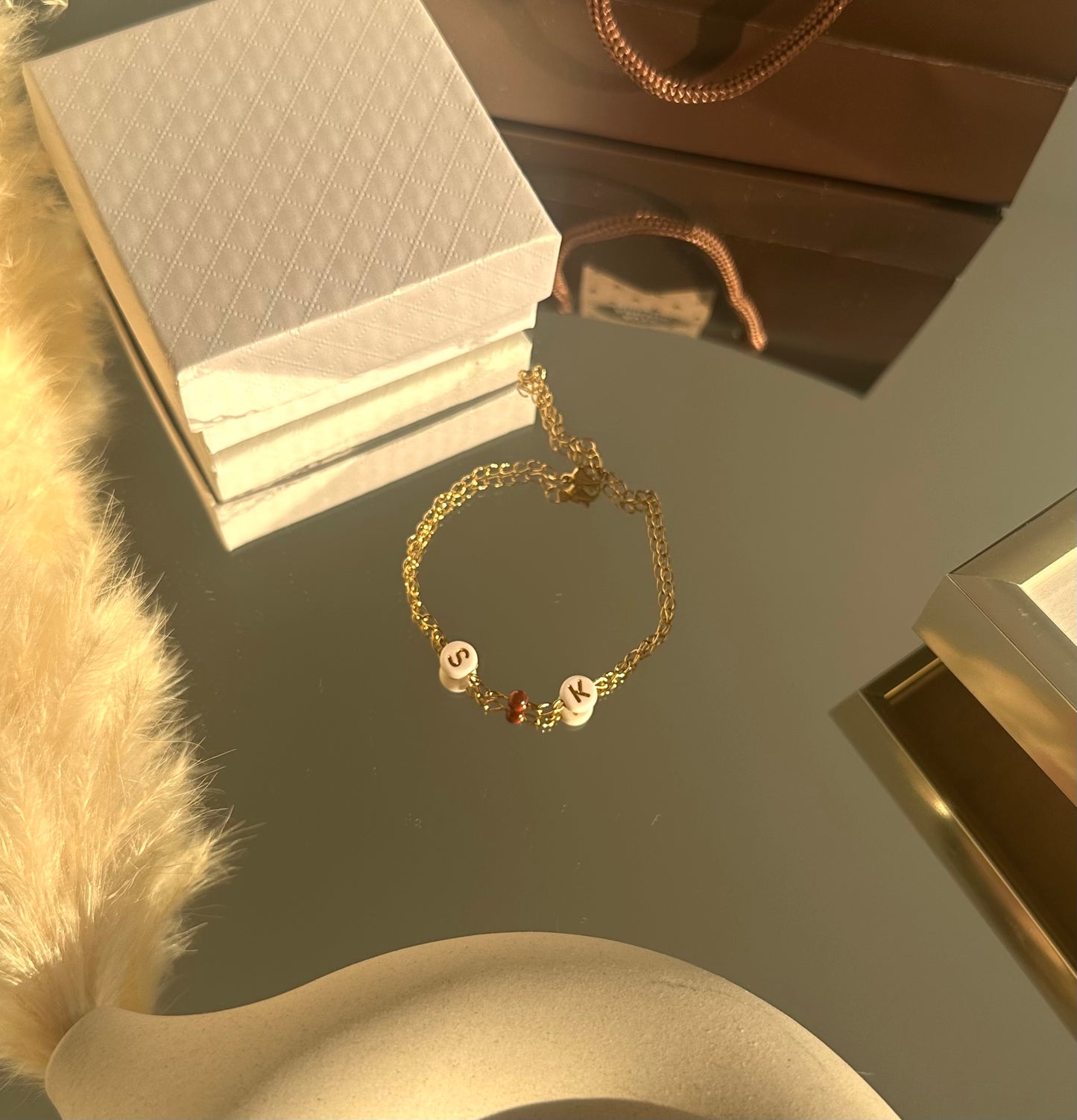 Bracelet personnalisé avec initial