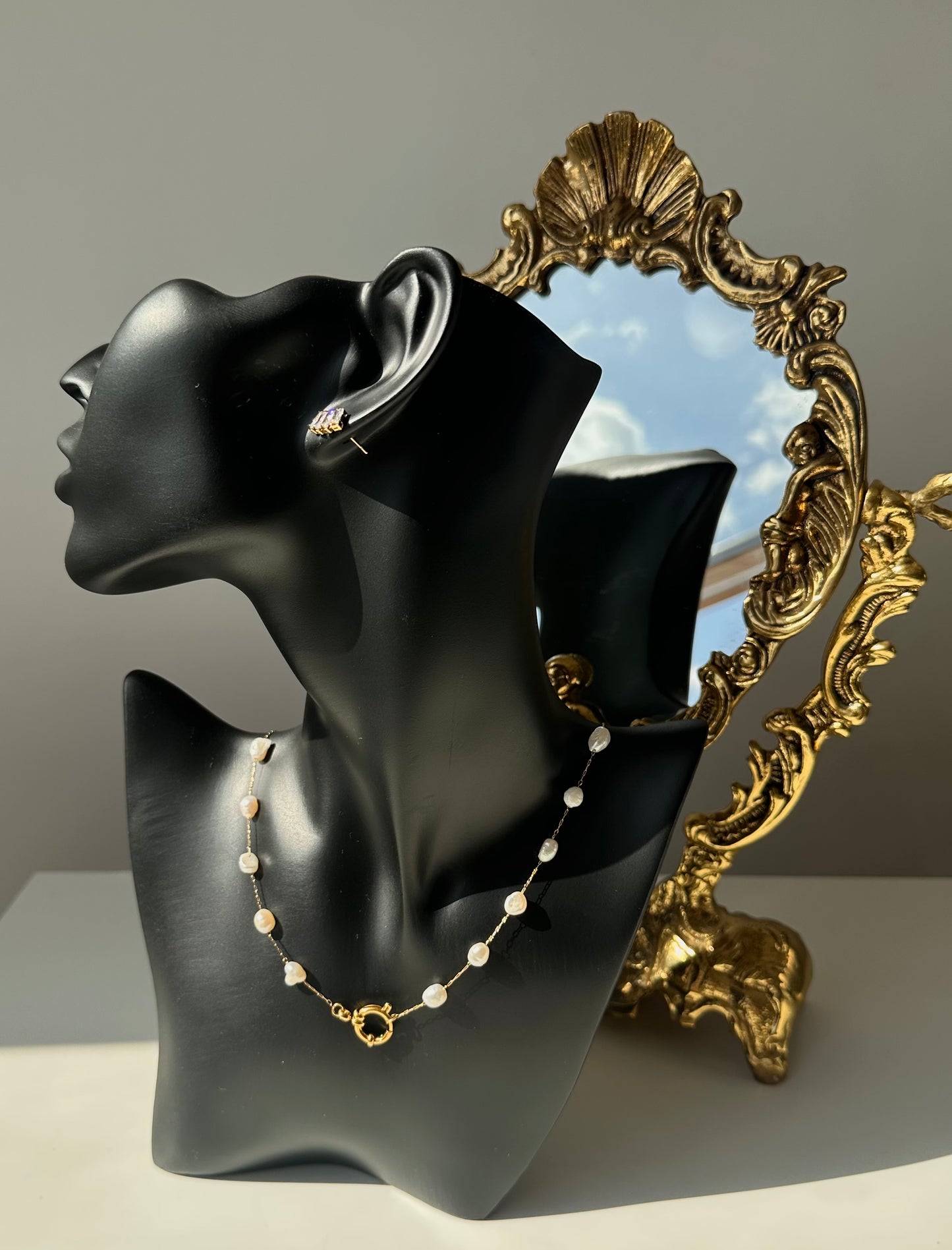 Collier perle fin