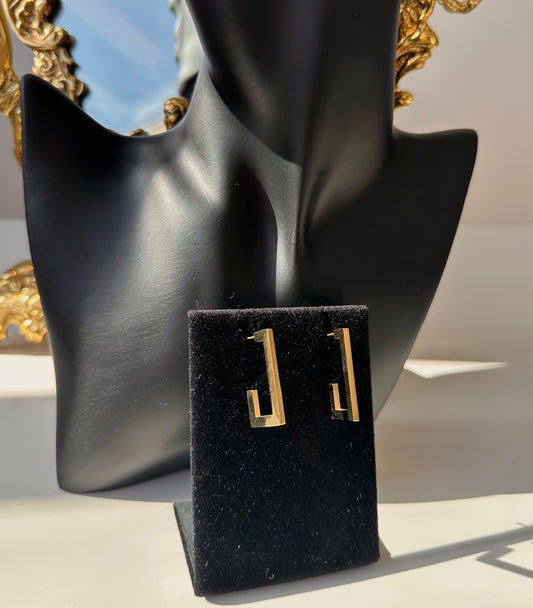 Boucle d’oreille rectangle