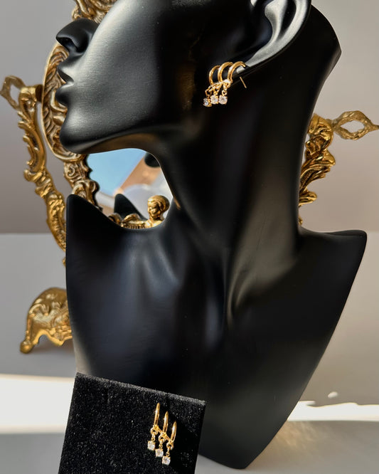 Boucle d’oreille trio