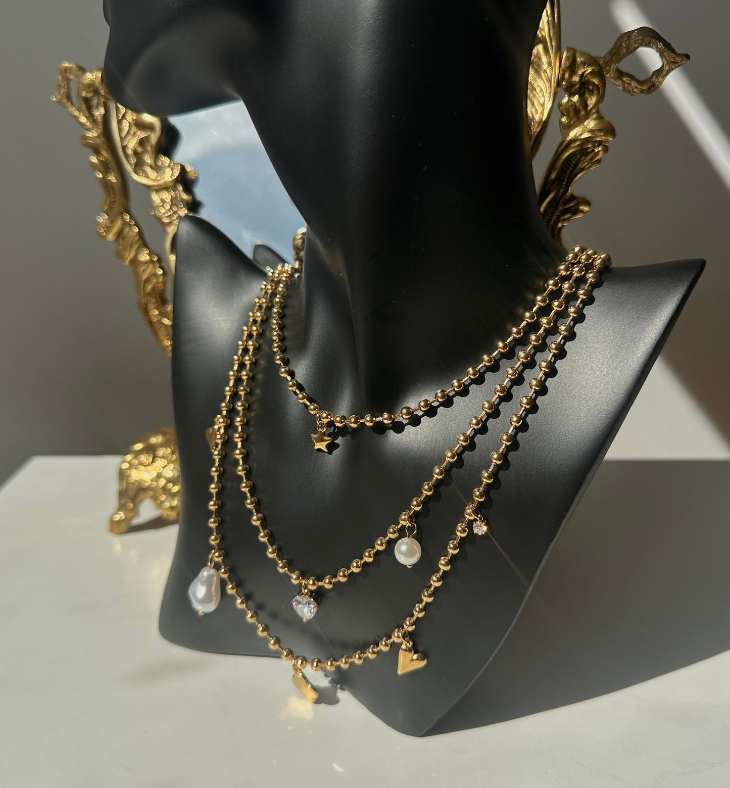 Collier triple charms