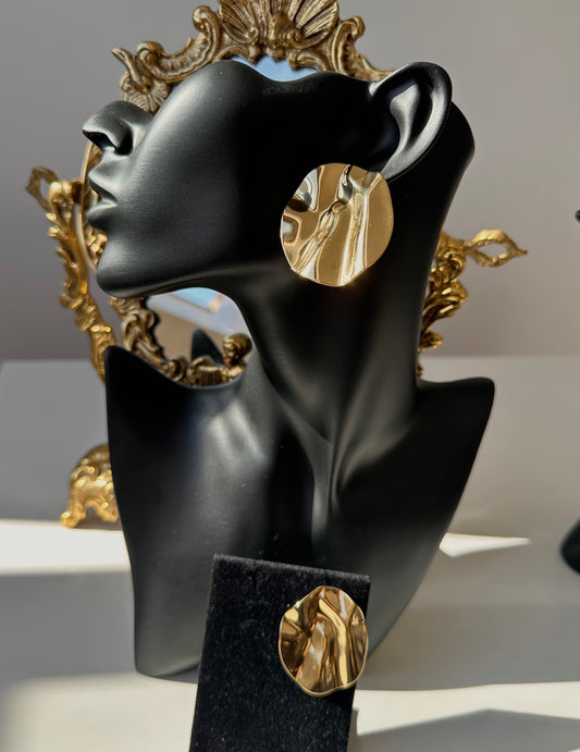 Boucle d’oreille plaque