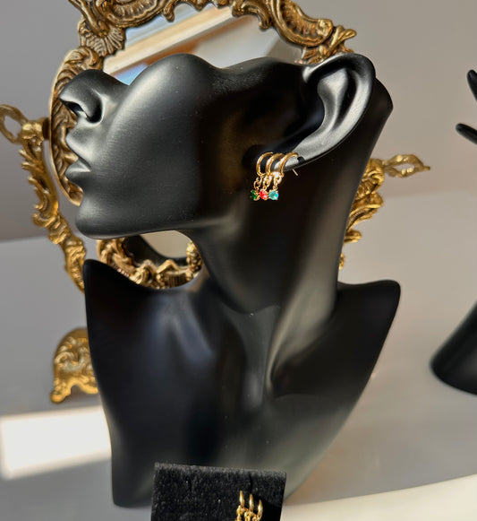 Boucle d’oreille trio